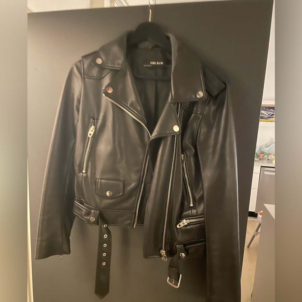Zara Fake Leather Jacket Size Medium